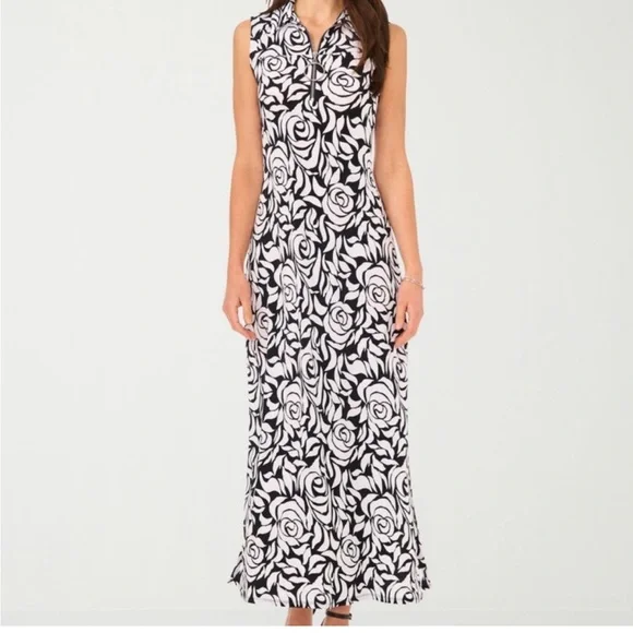chinese dress ladies MSK Round-Neck Sleeveless Side-Slit Maxi Dress MSRP $59  DGFOutlet